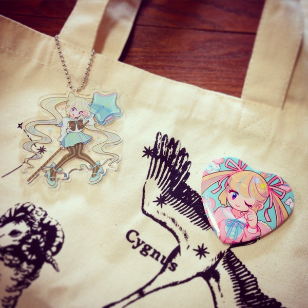 SweetLolita ハート型缶バッジ