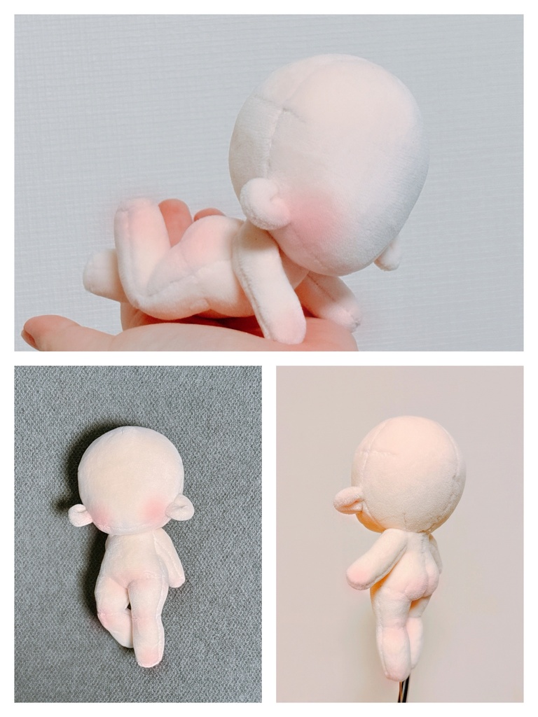 ちびぽよセミロングボディ型紙(作り方説明書付き)