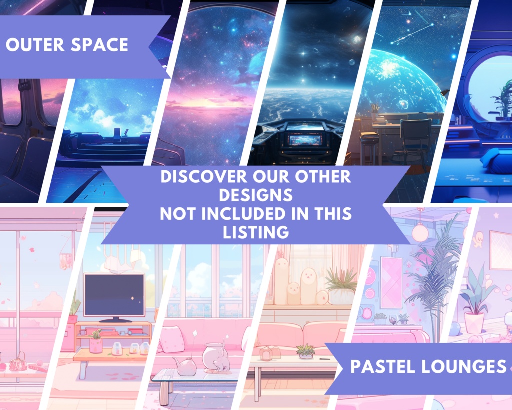 50+ パステル Vtuber 背景、Vtuber 背景、Lofi & アニメ、ストリーミング背景、仮想背景、Twitch 背景、ピンク パステル、