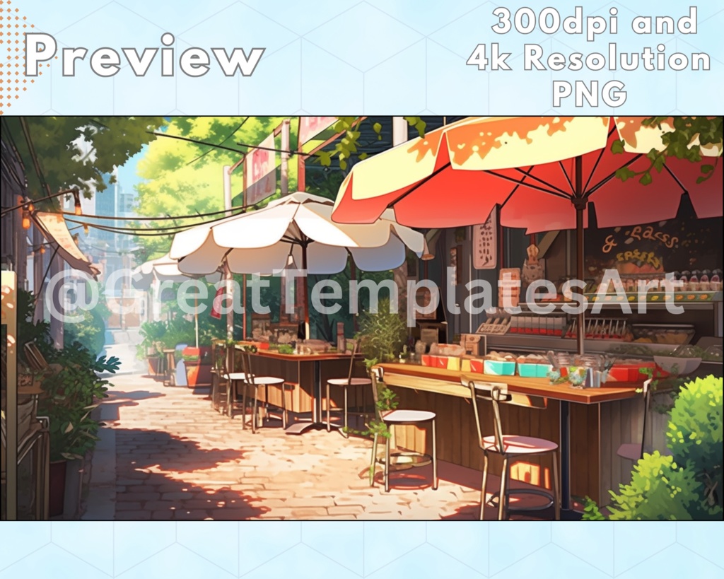 50x レストランアニメ背景、Vtuber 背景、Lofi & アニメ、ストリーム背景、Twitch ストリーミング背景、Twitch 背景、Vtuber アセット