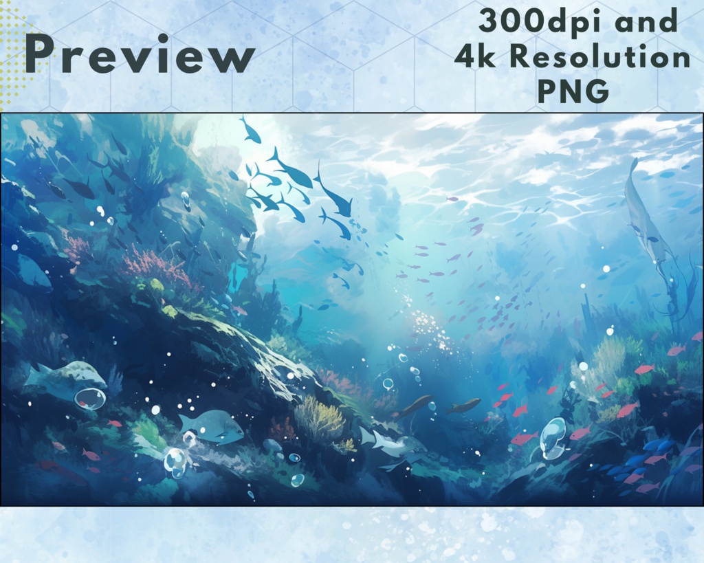 60+ 水中 Vtuber 背景、Twitch ストリーミング背景、アニメ背景、Lofi & アニメ、ストリーム背景、仮想背景、Twitch 背景、Vtuber アセット