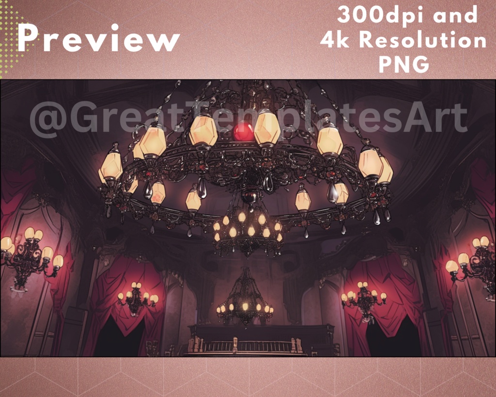 50 個以上のゴシック Vtuber 背景、twitch ストリーミング背景、アニメ背景、Lofi & アニメ、ストリーム背景、仮想背景、Twitch 背景、Vtuber アセット