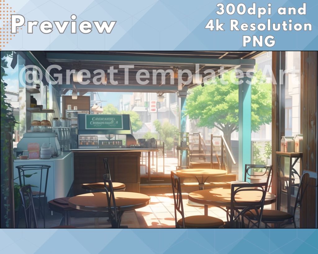 50+ コーヒーショップ Vtuber 背景、twitch ストリーミング背景、Vtuber 背景、Lofi & アニメ、ストリーム背景、Vtuber アセット