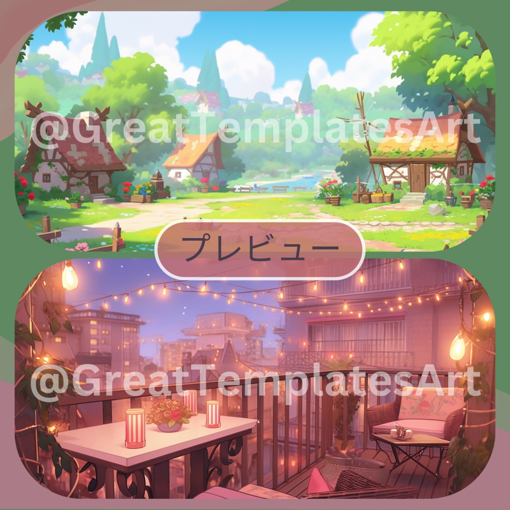 100x アニメ VTuber 背景、twitch ストリーミング背景、Lofi & Anime、ストリーム背景、Twitch 背景、VTuber アセット、ストリーム アセット。