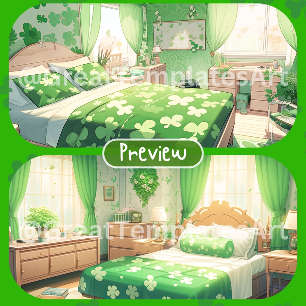 150x Patrick's Day 背景、Vtube 背景、Twitch ストリーミング背景、ストリーム アセット、Lofi 背景、Twitch アセット、Twitch アセット、