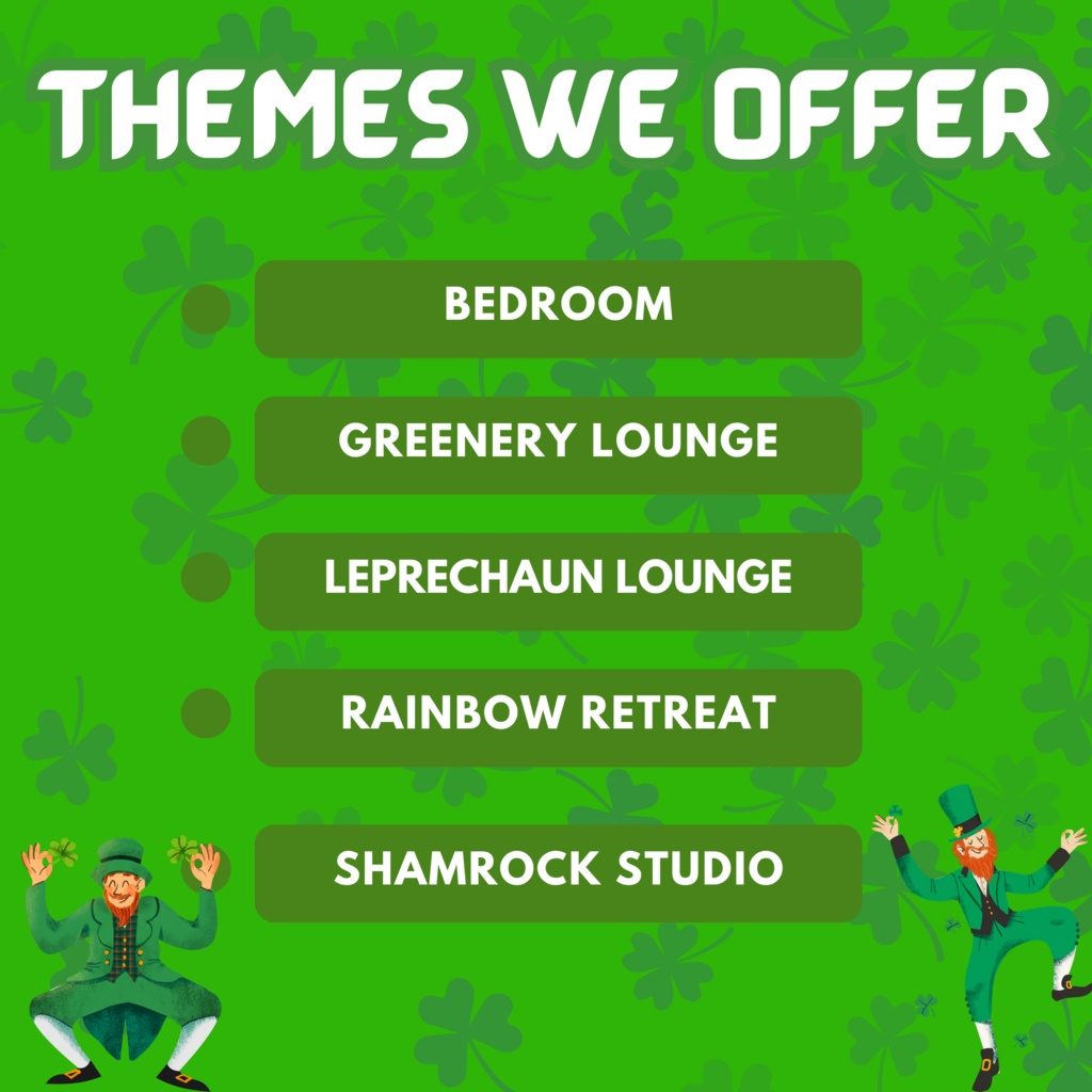 150x Patrick's Day 背景、Vtube 背景、Twitch ストリーミング背景、ストリーム アセット、Lofi 背景、Twitch アセット、Twitch アセット、