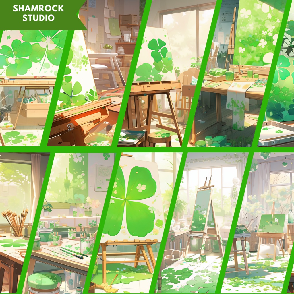 150x Patrick's Day 背景、Vtube 背景、Twitch ストリーミング背景、ストリーム アセット、Lofi 背景、Twitch アセット、Twitch アセット、