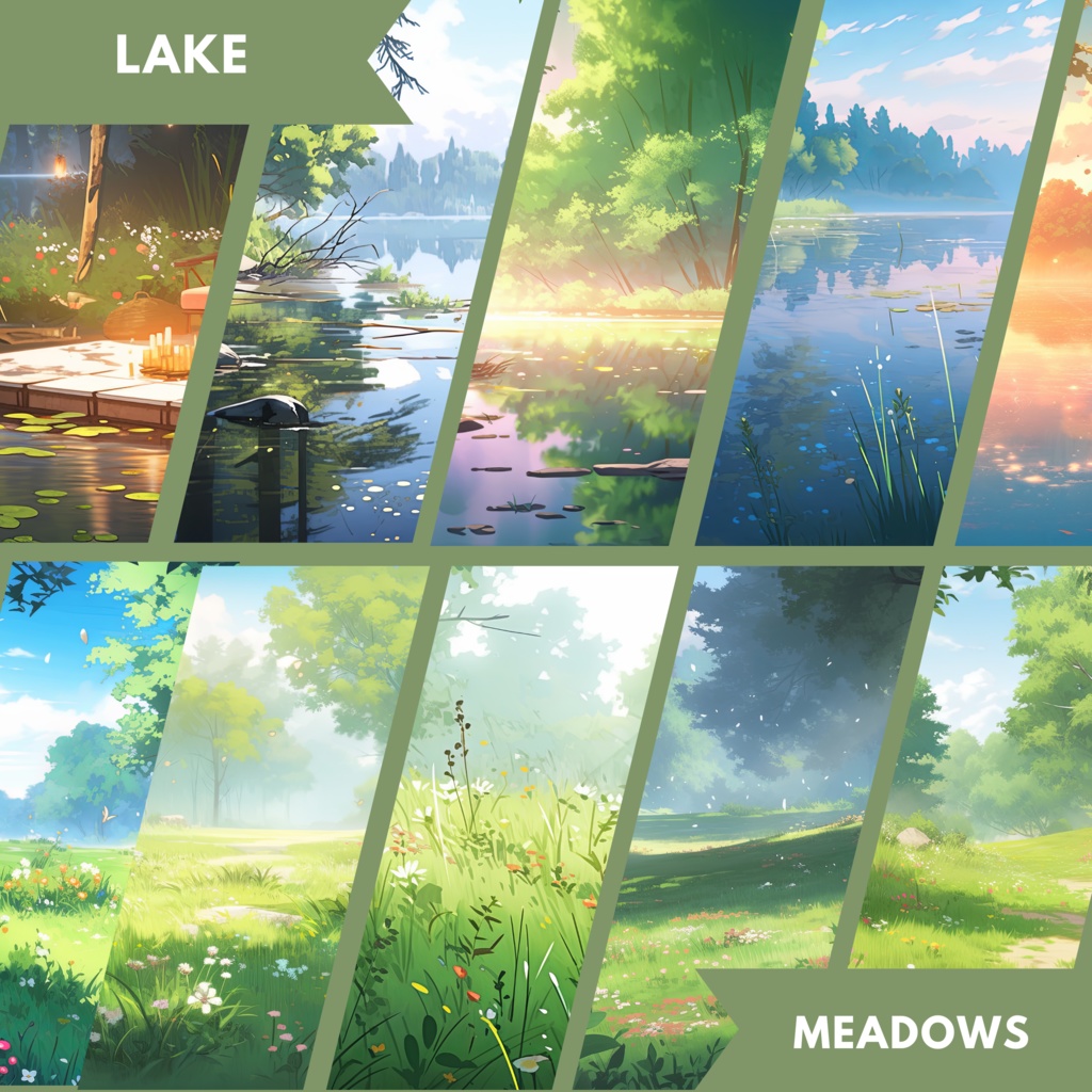 100x 真夏の VTuber 背景、Twitch ストリーミング背景、ストリーム アセット、Lofi 背景、Twitch アセット、VTuber アセット。