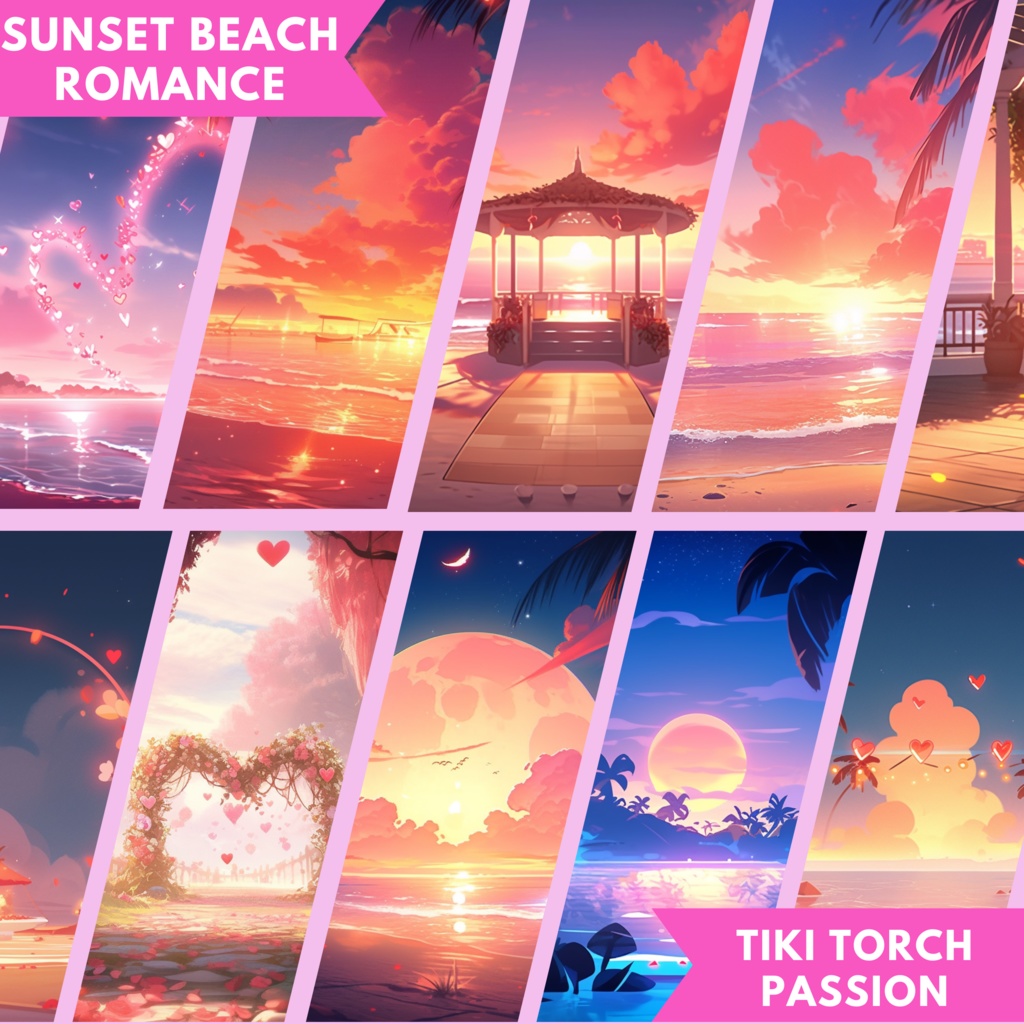 200 個のバレンタインデー背景のメガパック、VTuber ストリーム パッケージ、twitch ストリーム パッケージ、VTuber ゲーミング チェア、アニメーション背景、VTuber アセット