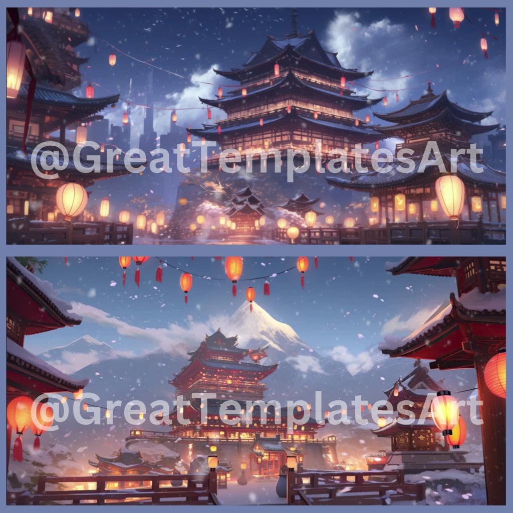 20x 旧正月アニメーション背景、Twitch ストリーミング背景、アセット、VTuber アニメーション背景、Twitch ゲーム背景ストリーム アセット。