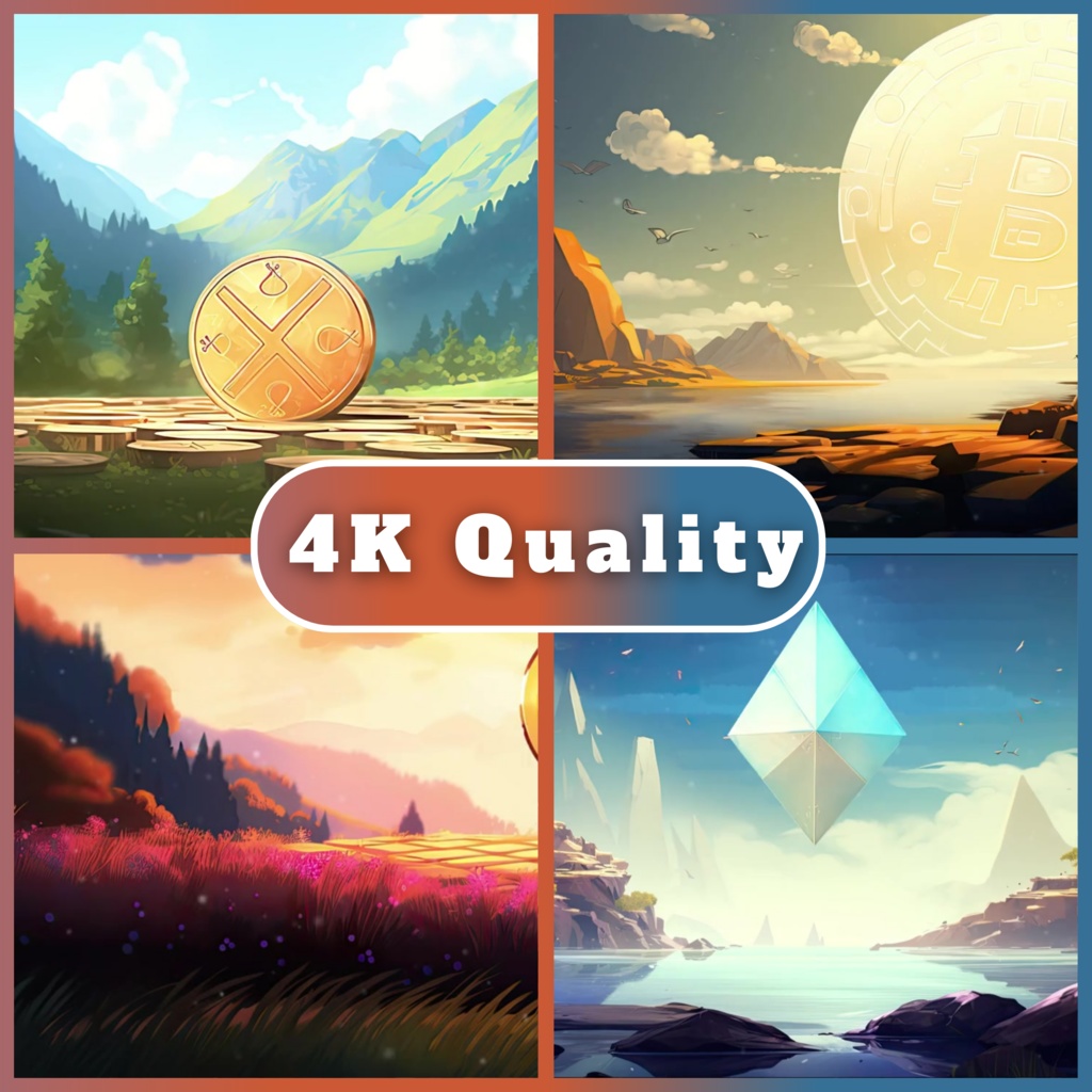 12x 暗号アニメーション背景、Twitch ストリーミング背景、ストリーム アセット、Vtuber アセット、Vtuber アニメーション。