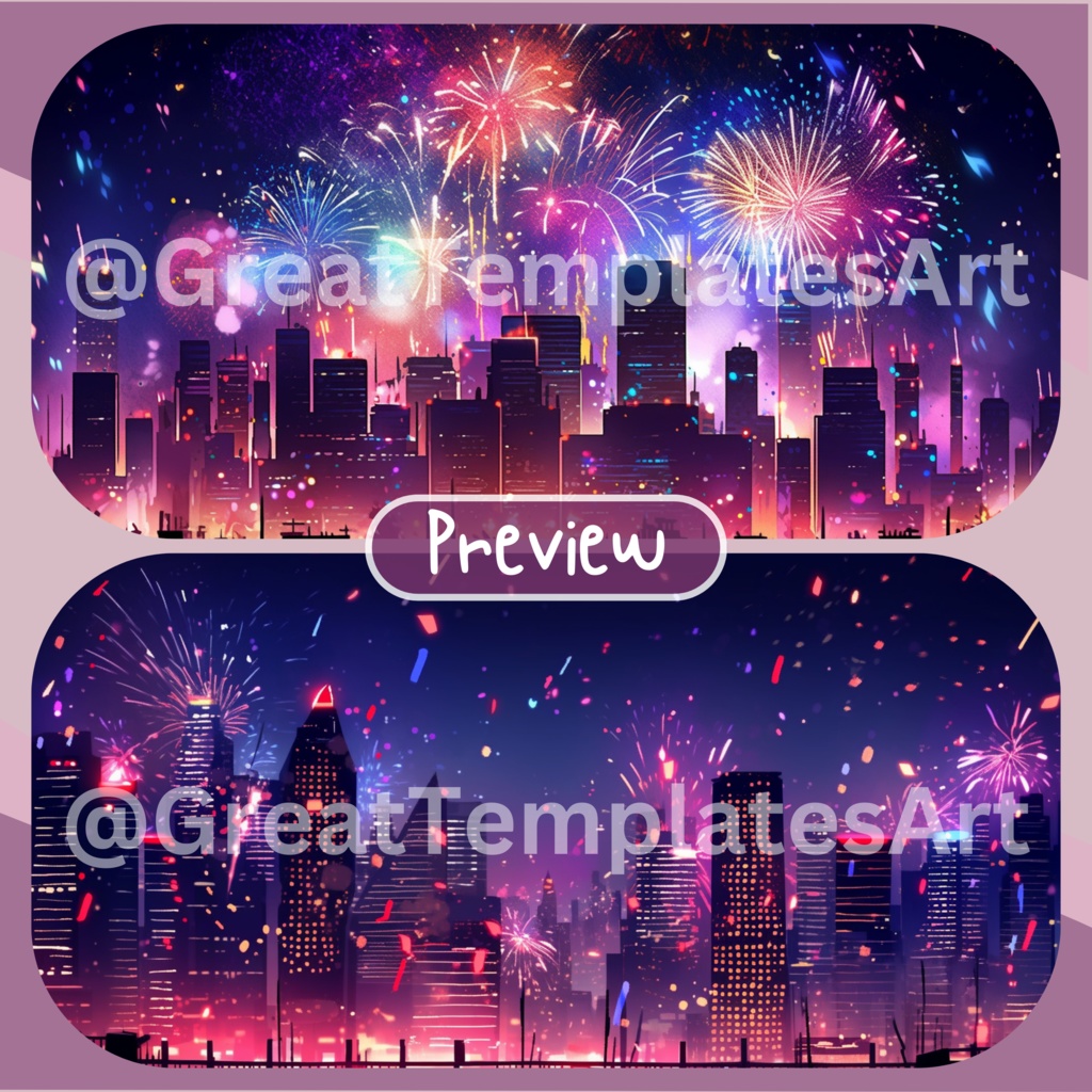 70x 新年 VTuber 背景、Twitch ストリーミング背景、ストリーム アセット、Lofi 背景、Twitch アセット、Vtuber アセット。