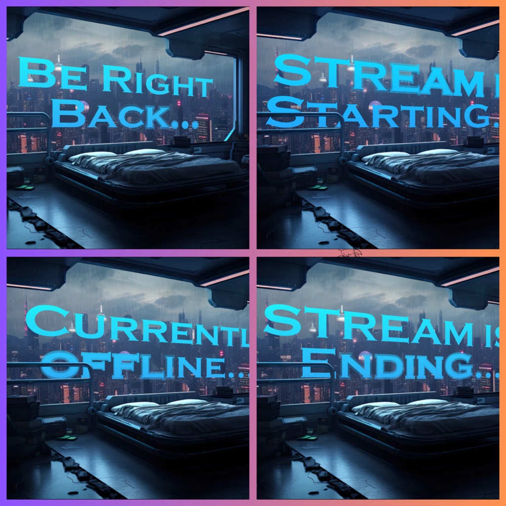 16x ネオン twitch スクリーン、アニメーション背景、twitch ストリーム アニメーション、Anime Lofi アニメーション、Twitch アニメーション、ストリーム アセット、VTuber アセット。