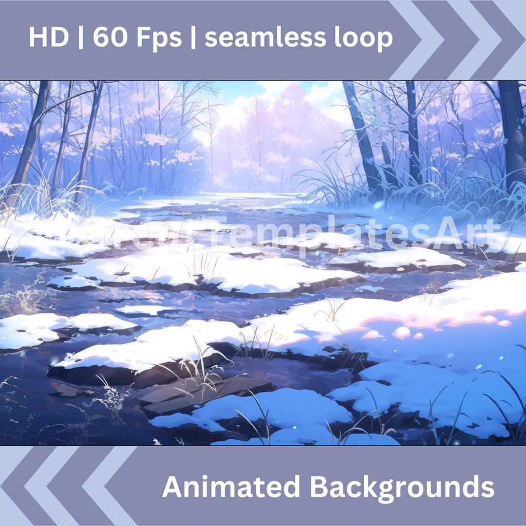 20x 冬アニメーション背景、VTuber 背景、Twitch ストリーム背景、VTuber アセット、ストリーミング背景、Twitch アセット。