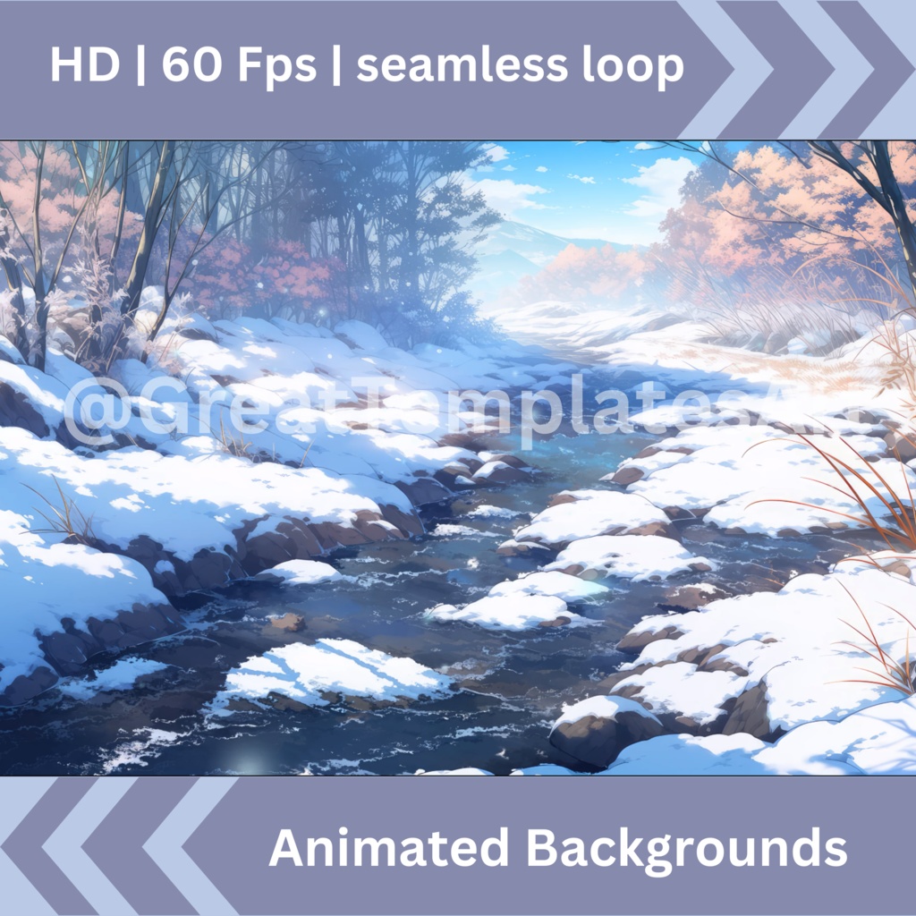 20x 冬アニメーション背景、VTuber 背景、Twitch ストリーム背景、VTuber アセット、ストリーミング背景、Twitch アセット。