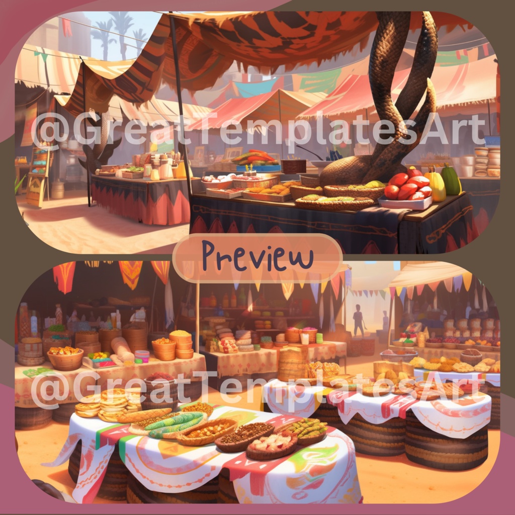 50x Desert VTuber 背景、twitch ストリーム背景、ストリーム アセット、Lofi 背景、Twitch アセット、VTuber アセット、