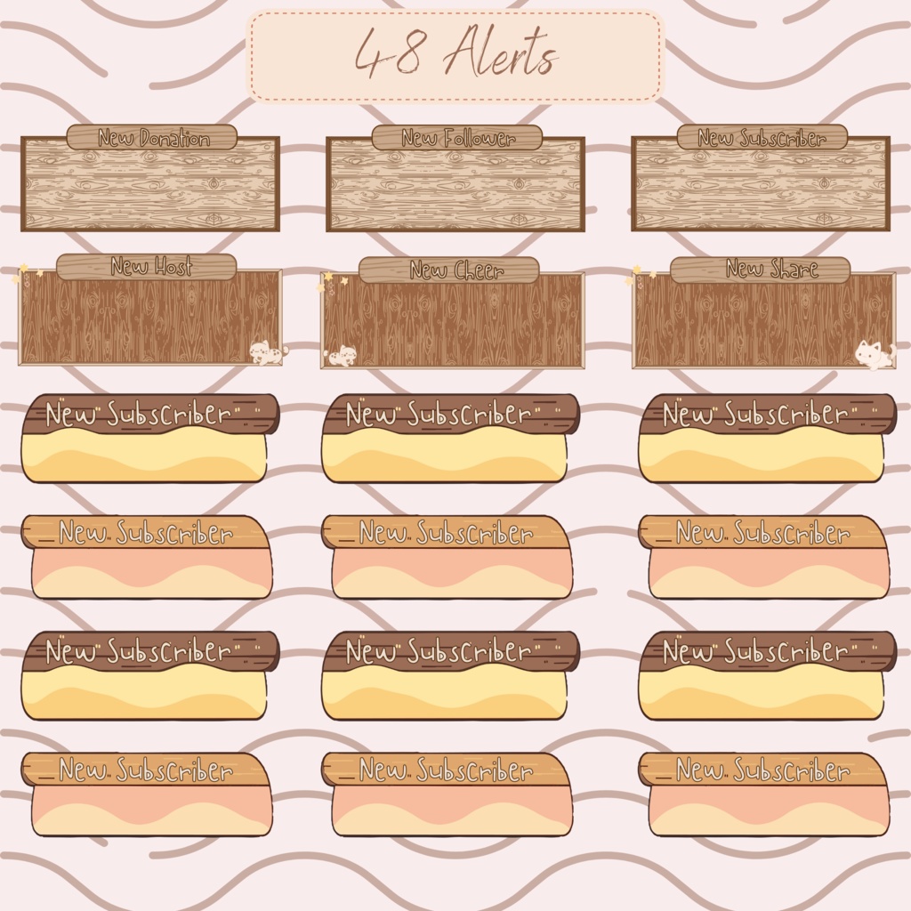 【VTuber向け】癒しの猫テーマ動く配信画面🐈【YouTube・Twitch配信者向け】│フルHD対応