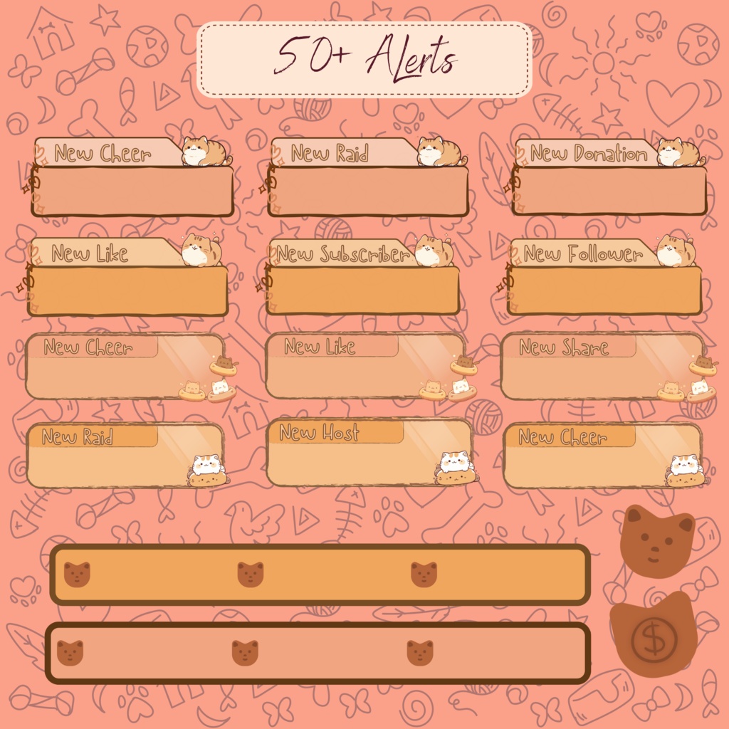 【YouTube・Twitch配信者向け】ソファでくつろぐ猫の配信画面🐈【VTuber向け】