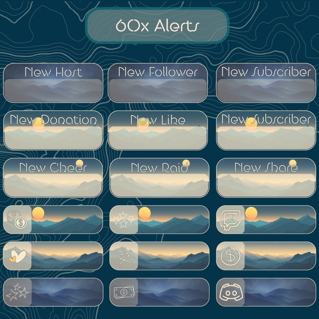 ムーンライト コージー ストリーム オーバーレイ、Twitch ストリーム パッケージ、コージー ストリーム オーバーレイ、ローファイ Twitch オーバーレイ、Twitch アラート、Twitch ラベル、Twitch アセット、ストリーム アセット。