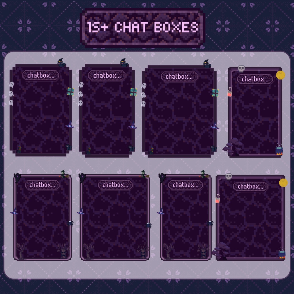 ハロウィン Twitch オーバーレイ、Twitch ストリーム パッケージ、かわいい Lo-Fi ホラー Twitch オーバーレイ、Twitch アラート、Twitch ラベル、Twitch アセット、ストリーム アセット。