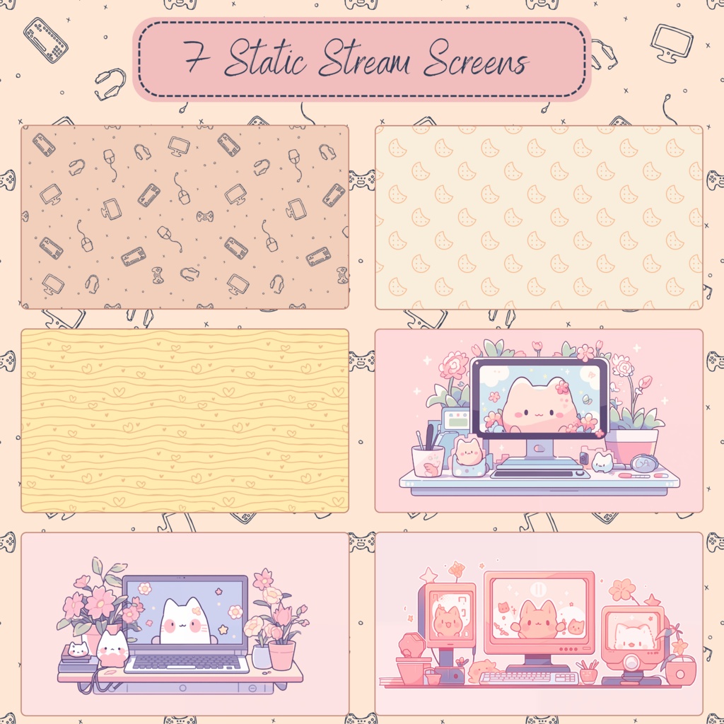 Cute Lo-Fi Twitch Stream オーバーレイ、Twitch Stream パッケージ、Cozy オーバーレイ、Lo-Fi Twitch オーバーレイ、Cute Twitch オーバーレイ、Twitch アラート、Twitch ラベル、Twitch アセット。