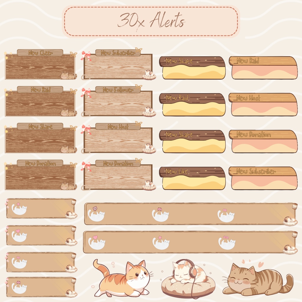 Lofi cat twitch ストリーム オーバーレイ、Twitch ストリーム パッケージ、Lofi オーバーレイ、Cute Twitch オーバーレイ、Twitch アラート、Twitch ラベル、Twitch アセット、ストリーム アセット。