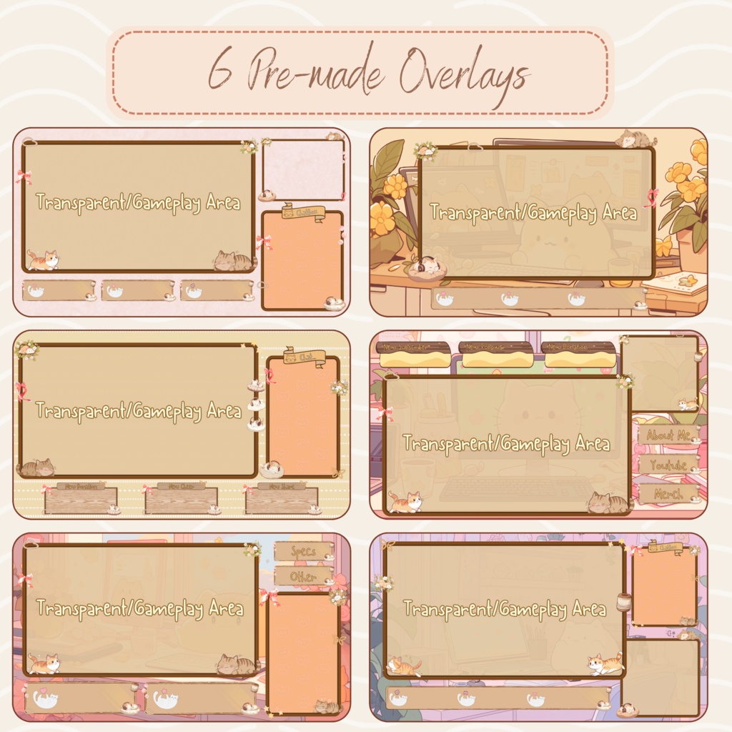 Lofi cat twitch ストリーム オーバーレイ、Twitch ストリーム パッケージ、Lofi オーバーレイ、Cute Twitch オーバーレイ、Twitch アラート、Twitch ラベル、Twitch アセット、ストリーム アセット。
