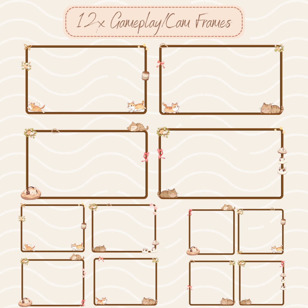 Lofi cat twitch ストリーム オーバーレイ、Twitch ストリーム パッケージ、Lofi オーバーレイ、Cute Twitch オーバーレイ、Twitch アラート、Twitch ラベル、Twitch アセット、ストリーム アセット。