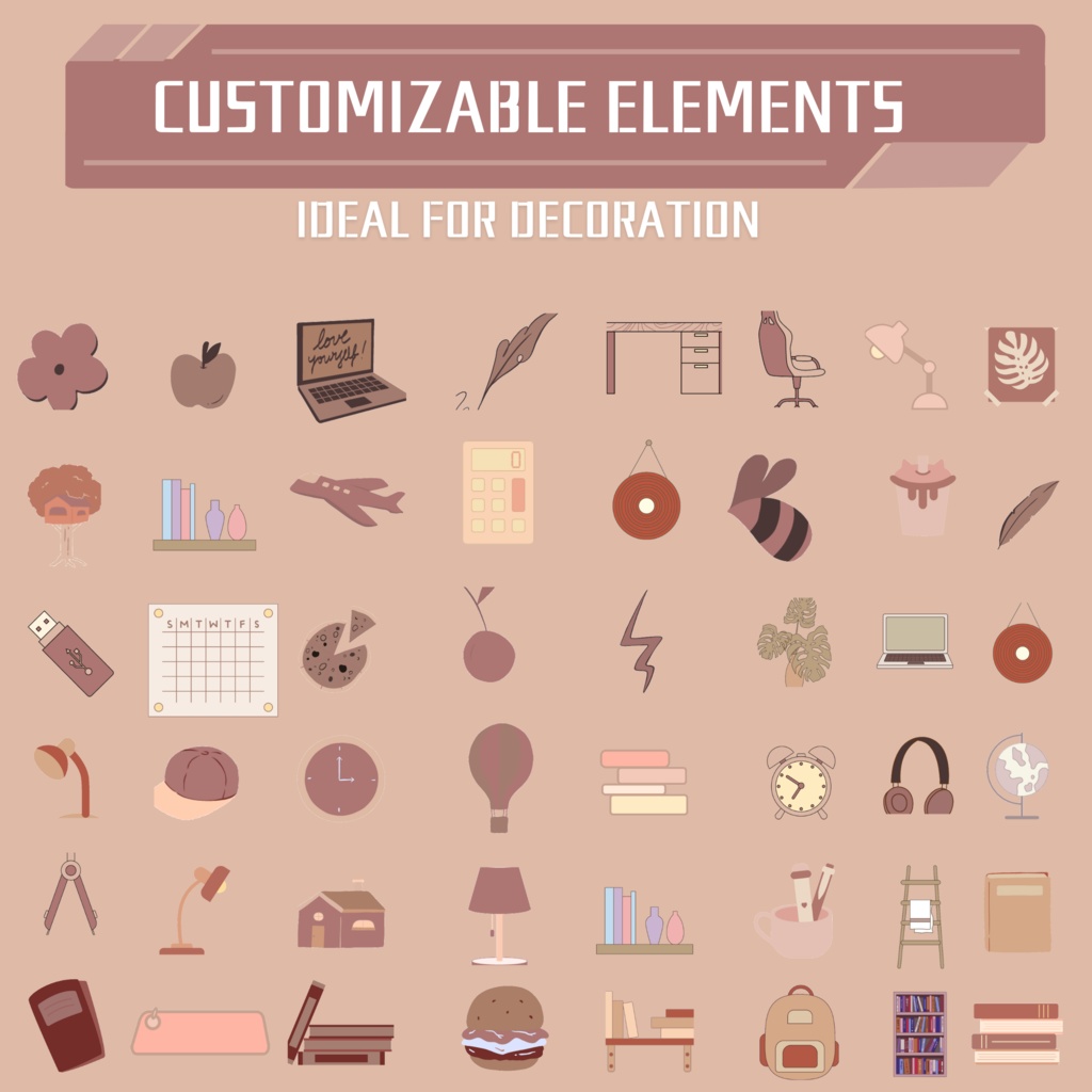 茶色の twitch ストリーム オーバーレイ、Twitch ストリーム パッケージ、かわいい Twitch オーバーレイ、Twitch アラート、Twitch ラベル、Twitch アセット、ストリーム アセット。