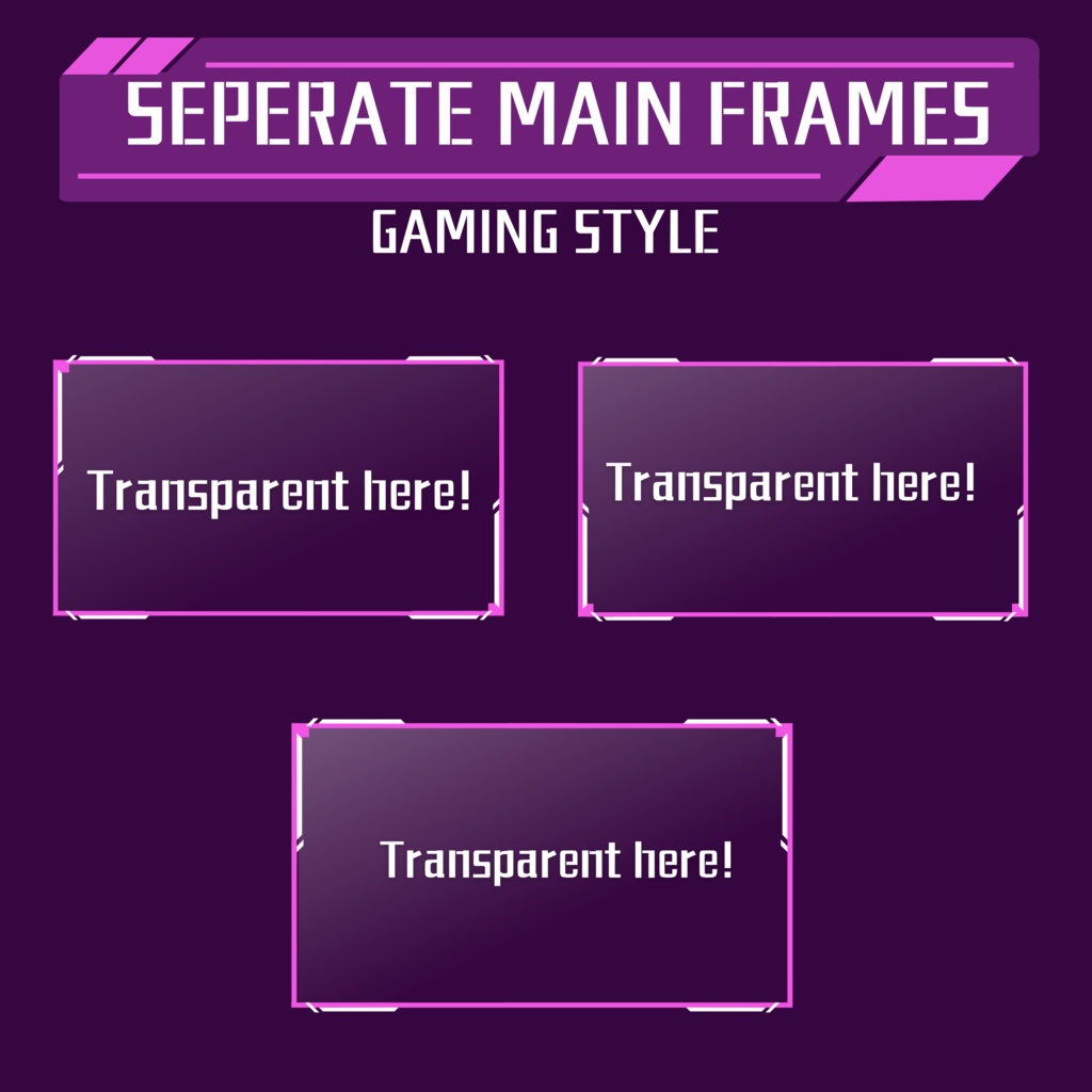 紫色のゲーム Twitch オーバーレイ、Twitch ストリーム パッケージ、Twitch ゲーム オーバーレイ、Twitch アラート、ストリーム アセット、Twitch アセット。