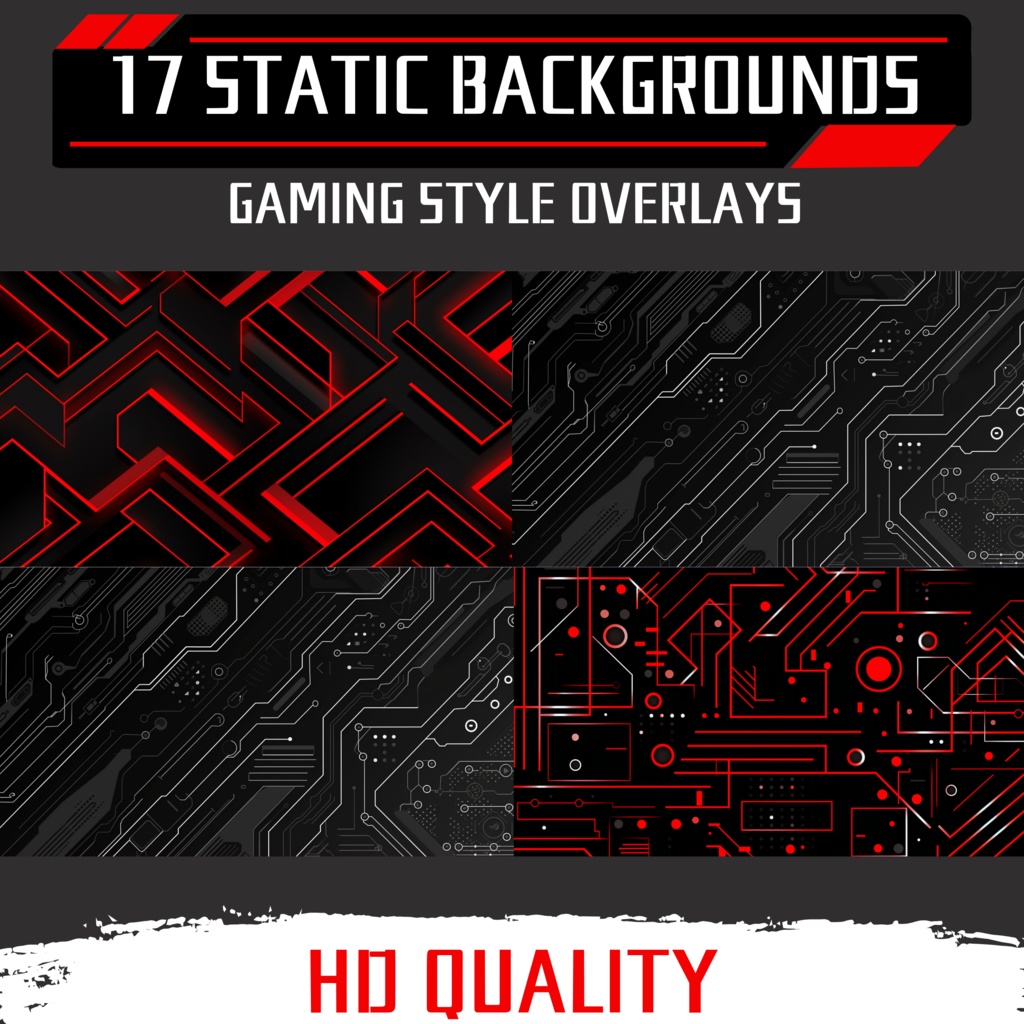 赤のゲーム Twitch オーバーレイ、Twitch ストリーム パッケージ、Twitch ゲーム オーバーレイ、Twitch アラート、ストリーム アセット、Twitch アセット。