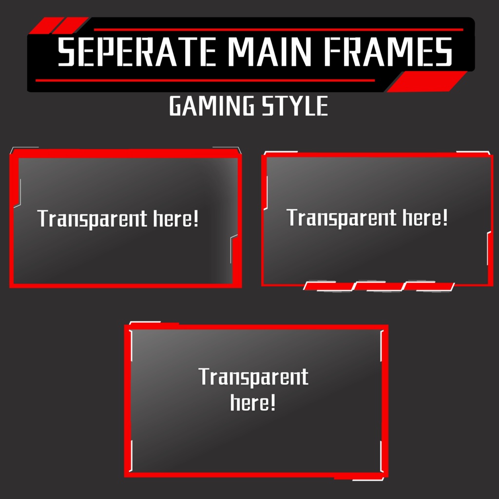 赤のゲーム Twitch オーバーレイ、Twitch ストリーム パッケージ、Twitch ゲーム オーバーレイ、Twitch アラート、ストリーム アセット、Twitch アセット。