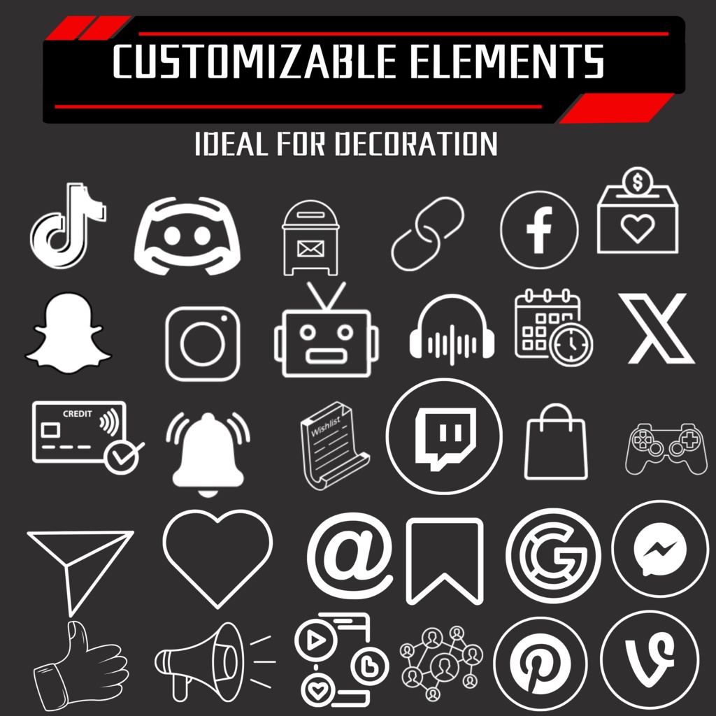 赤のゲーム Twitch オーバーレイ、Twitch ストリーム パッケージ、Twitch ゲーム オーバーレイ、Twitch アラート、ストリーム アセット、Twitch アセット。