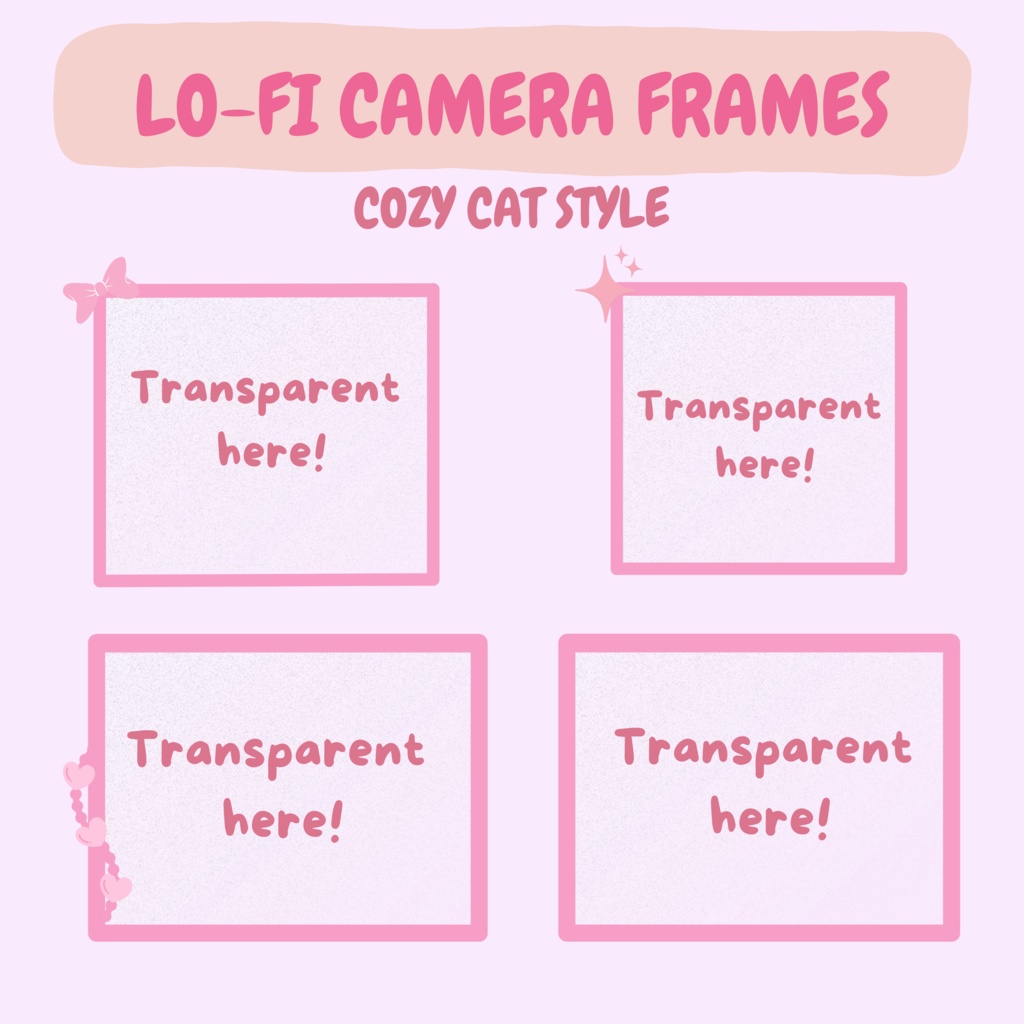 ローファイバレンタインTwitchオーバーレイ - キュートなストリームパッケージ(アラート付き)