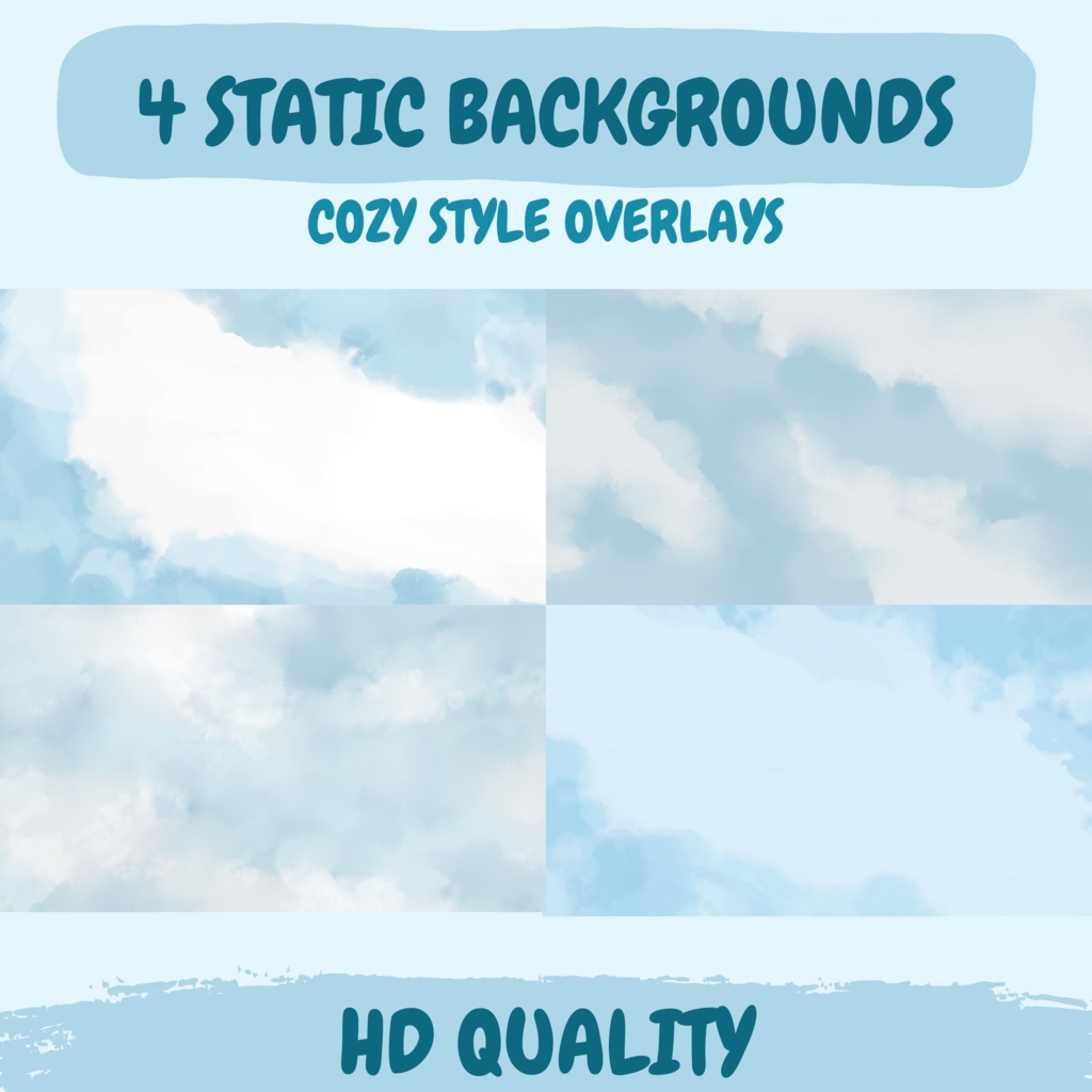 ローファイ冬スタイルTwitchオーバーレイ - コージーペンギンストリームパッケージ(アラート付き)