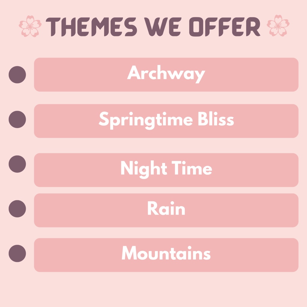 今すぐ無料アイテムをゲットしましょう! 桜 VTuber 背景、100x 仮想背景ストリーム アセット、Lofi 背景、ストリーム背景のブースにメッセージを送ってください。