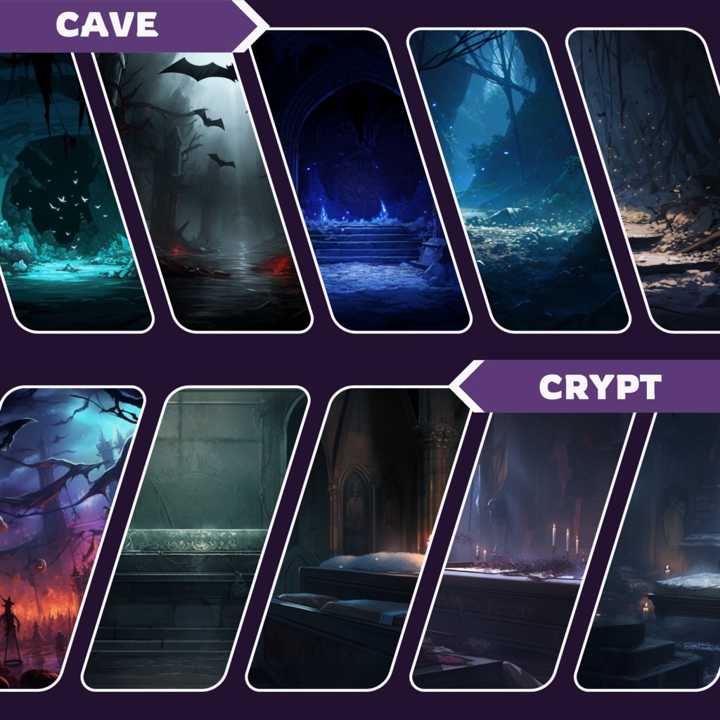 ヴァンパイア VTuber 背景、Twitch ストリーム背景、ストリーム アセット、ローファイ背景、Twitch アセット。