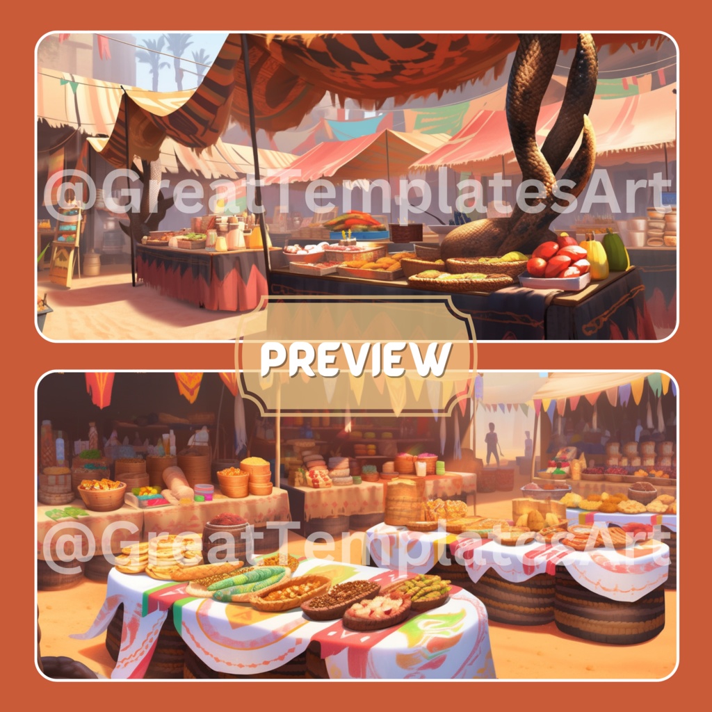 50x Desert VTuber 背景、Twitch ストリーム背景、ストリーム アセット、ローファイ背景、Twitch アセット。