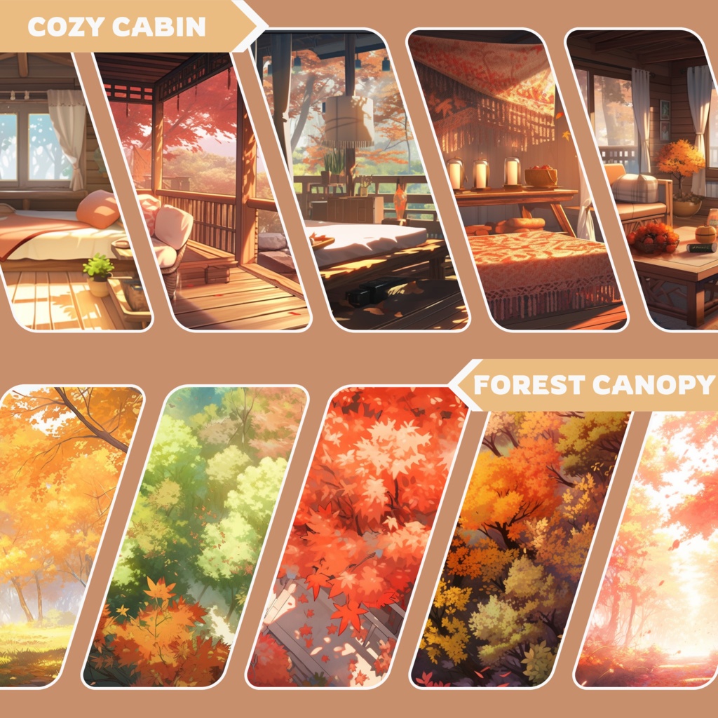 【VTuber】【YouTube・Twitch】秋背景50点4K