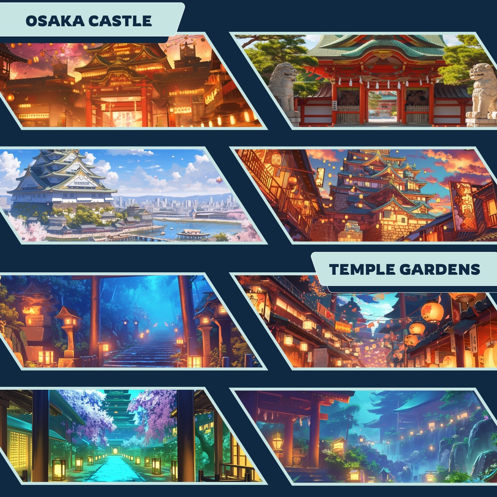 天神祭 VTuber 背景、大阪祭り、Lofi 背景、ストリーム アセット、Twitch 背景、バーチャル背景、Vtuber 背景