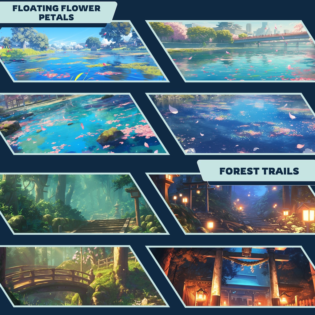 天神祭 VTuber 背景、大阪祭り、Lofi 背景、ストリーム アセット、Twitch 背景、バーチャル背景、Vtuber 背景