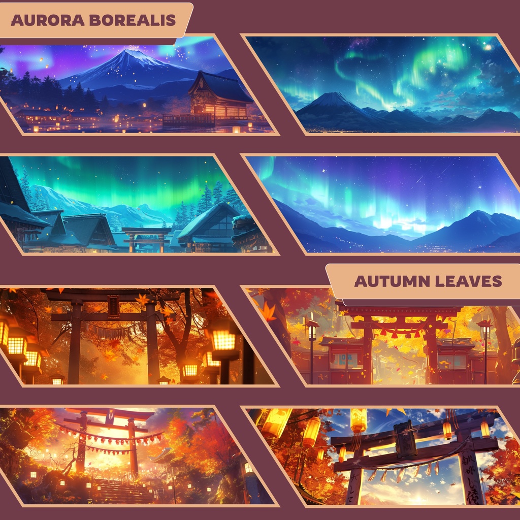 青森ねぶた祭り VTuber 背景、Lofi 背景、ストリーム アセット、Twitch 背景、バーチャル背景、Vtuber 背景