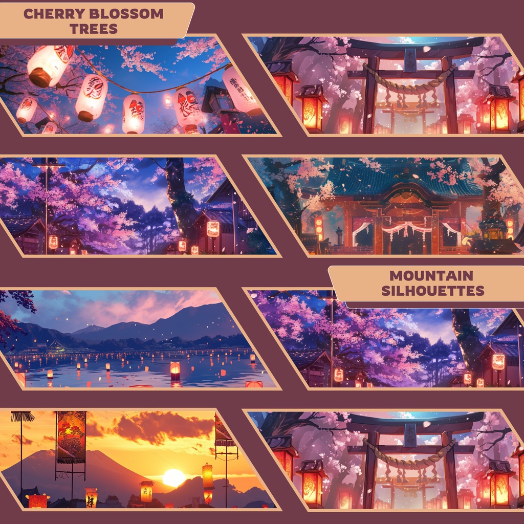 青森ねぶた祭り VTuber 背景、Lofi 背景、ストリーム アセット、Twitch 背景、バーチャル背景、Vtuber 背景