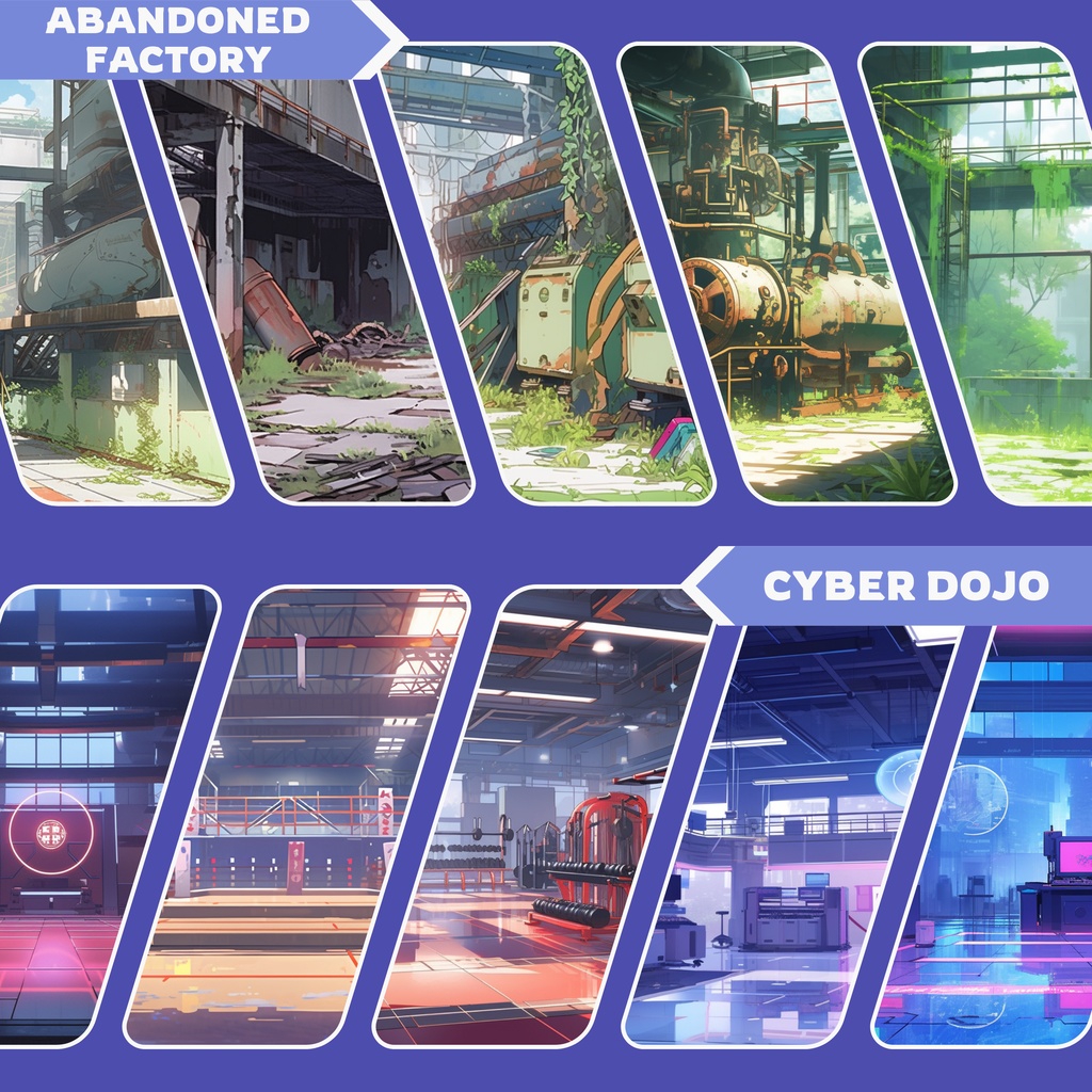 Cyberbunk VTuber 背景、Lofi 背景、ストリーム アセット、Twitch 背景、バーチャル背景、Vtuber 背景