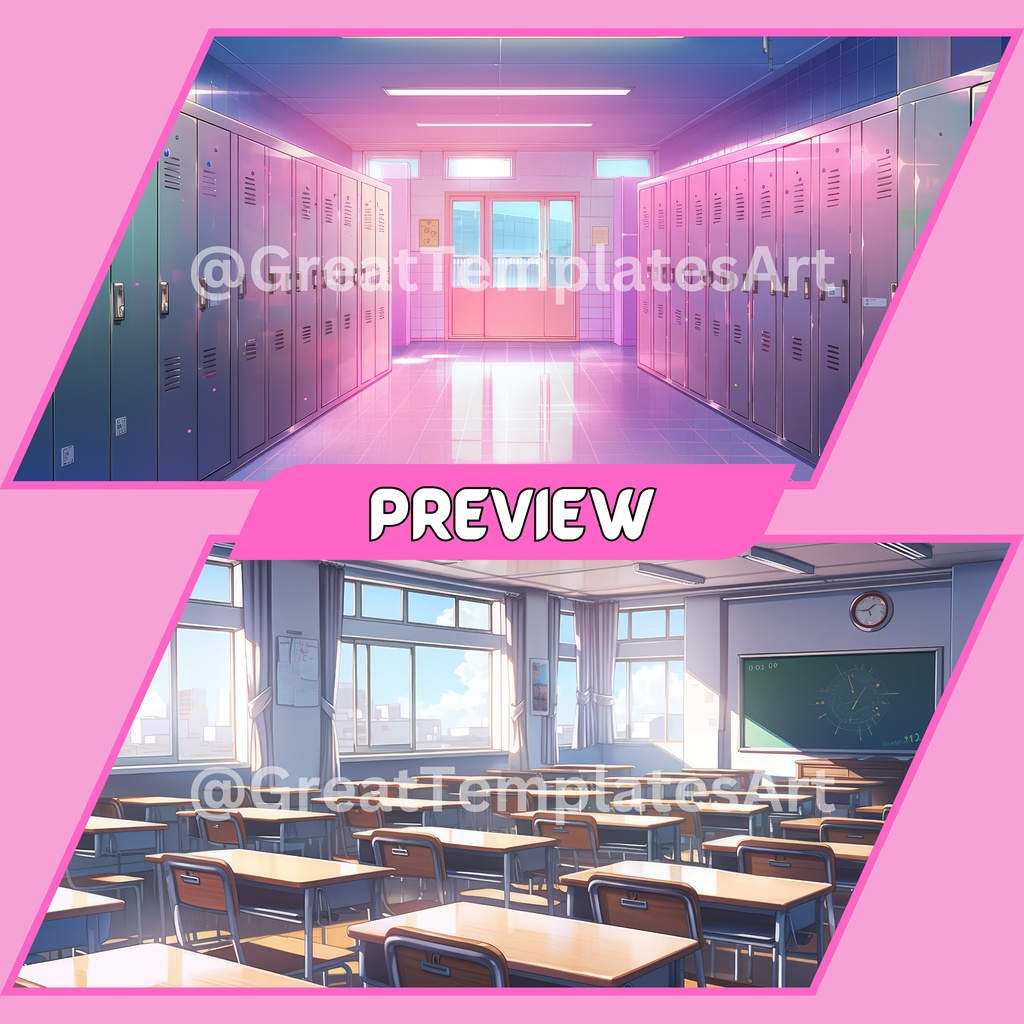 100x アニメ VTuber 背景、Lofi 背景、ストリーム アセット、Twitch 背景、バーチャル背景、Vtuber 背景