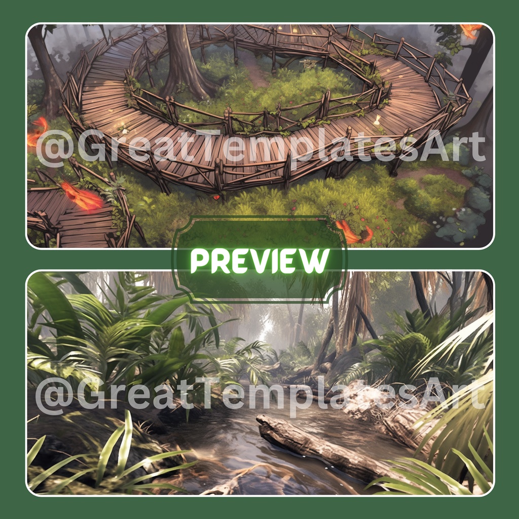 ジャングル VTuber 背景、Lofi 背景、ストリーム アセット、Twitch 背景、バーチャル背景、Vtuber 背景