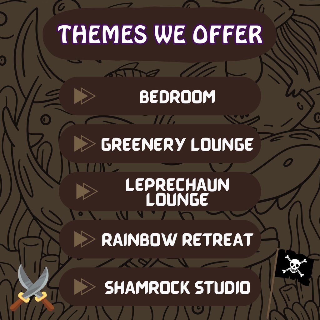 海賊 VTuber 背景、Lofi 背景、ストリーム アセット、Twitch 背景、仮想背景、Vtuber 背景