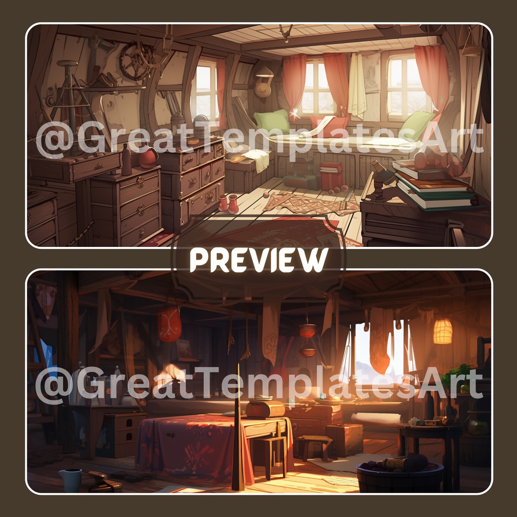 海賊 VTuber 背景、Lofi 背景、ストリーム アセット、Twitch 背景、仮想背景、Vtuber 背景