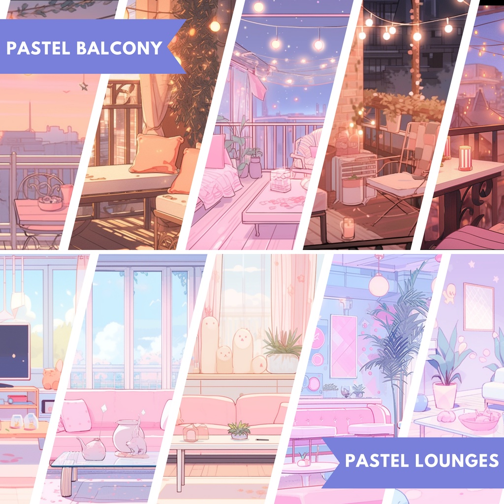 250 VTuber & Twitch 背景、Lofi 背景、ストリーム アセット、Twitch 背景、バーチャル背景、Vtuber 背景