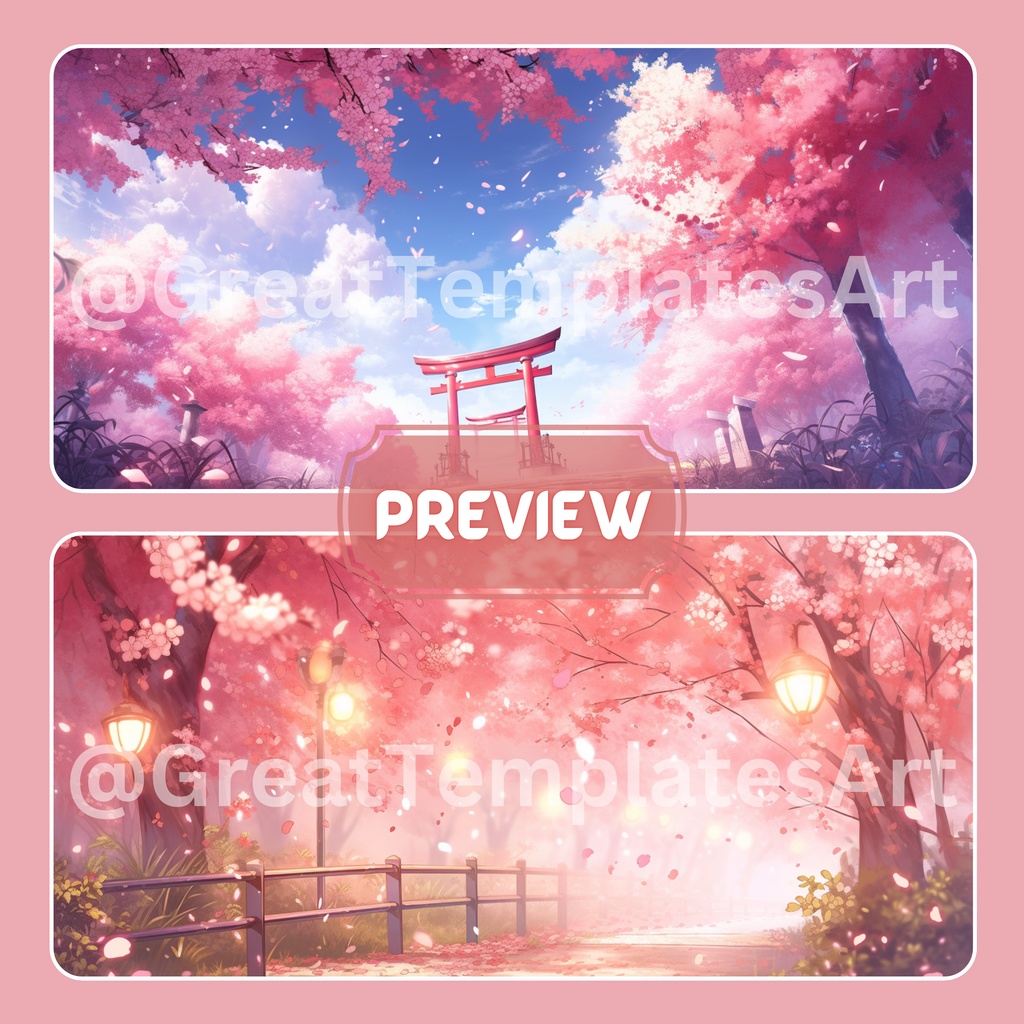 桜 VTuber 背景、Lofi 背景、春シーズン、ストリーム アセット、Twitch 背景、バーチャル背景、Vtuber 背景